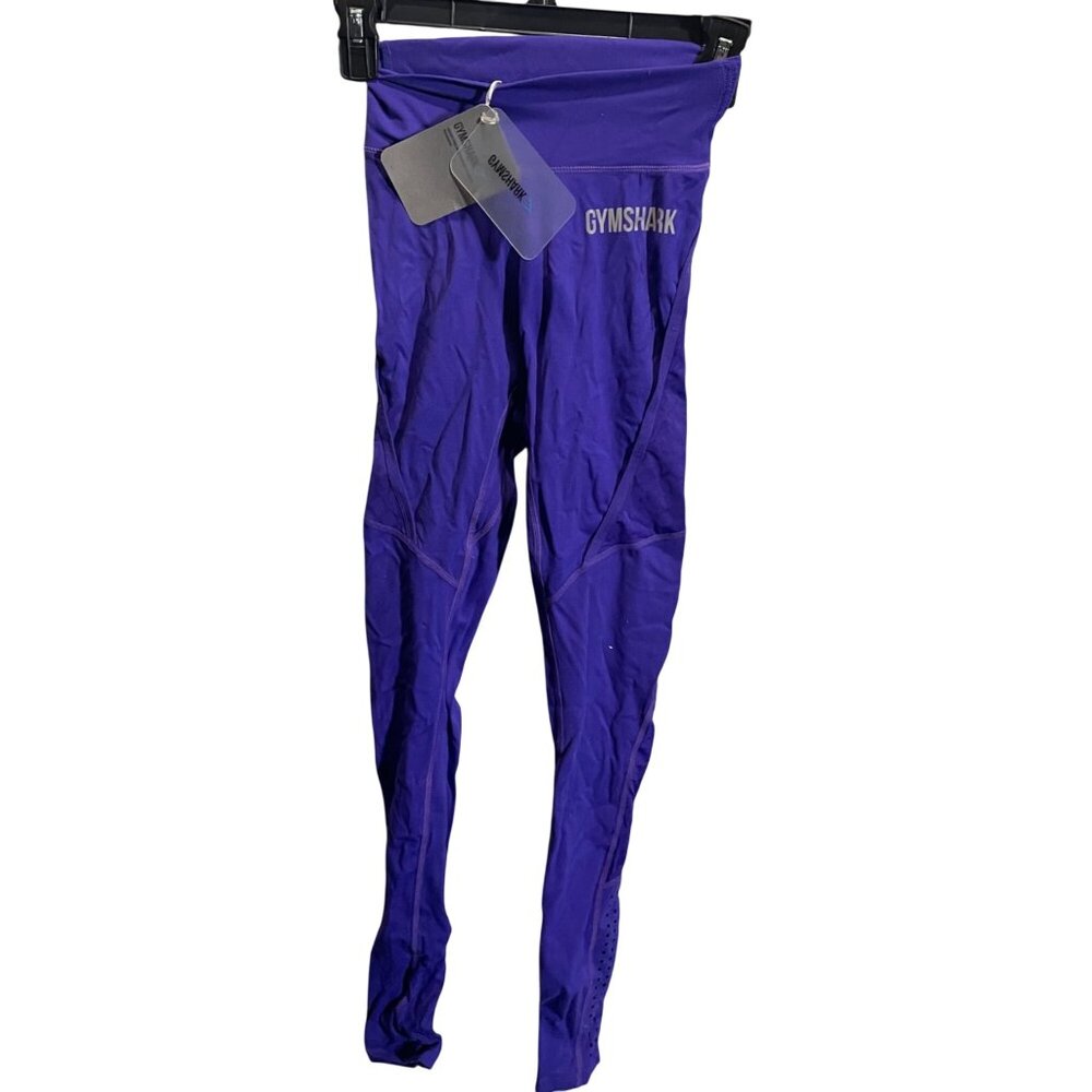 Gymshark Geo-Mesh Indigo Leggings Size S Stretch Fit Activewear